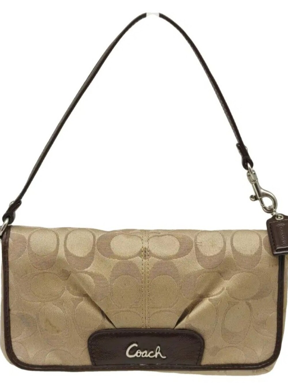 Coach Mini Flap Monogram Wallet Bag